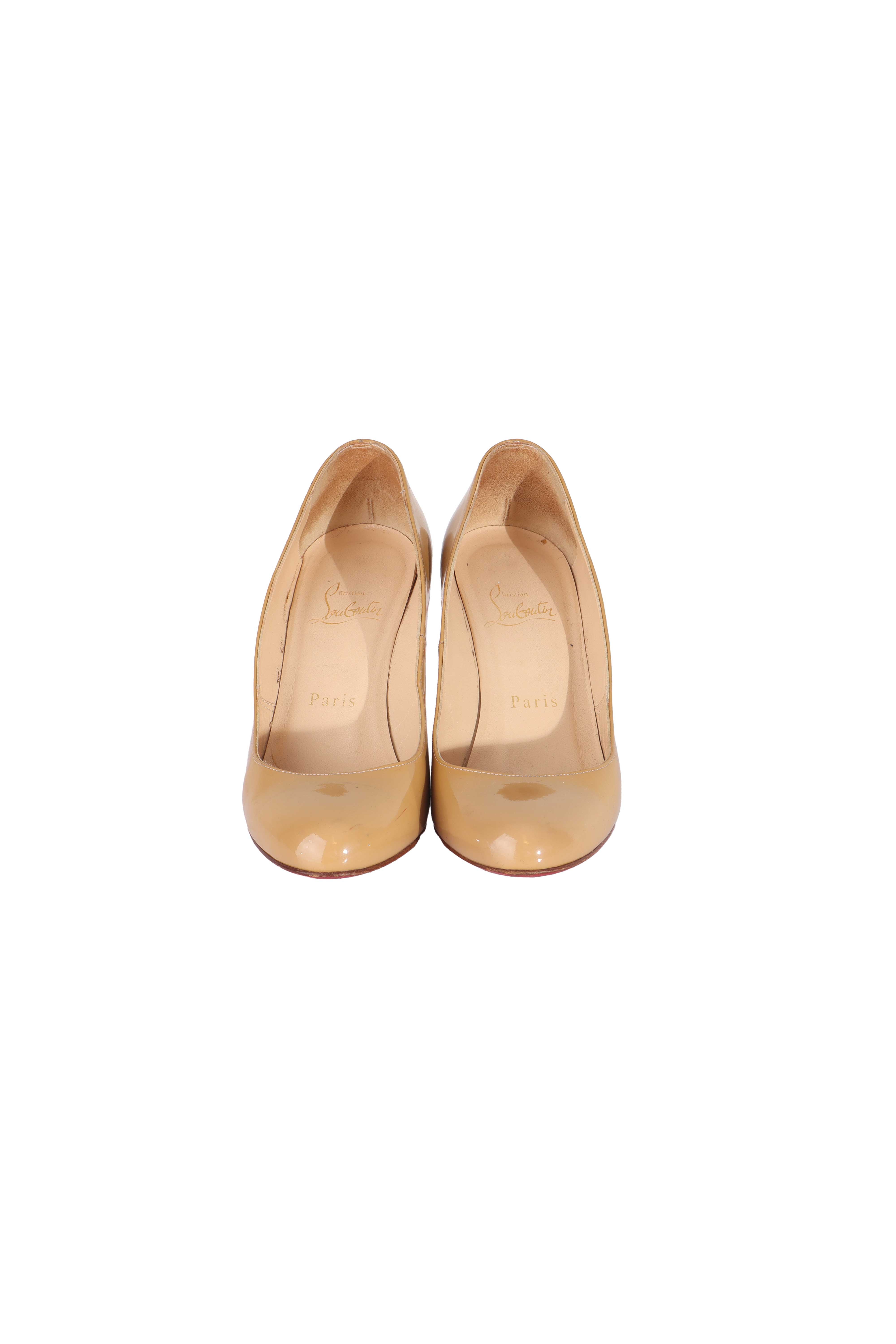 Christian Louboutin Rugan Topuklu Ayakkabı Nude - 35 – Peony