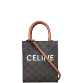 Celine Vertical Cabas Siyah/Kahve Çanta
