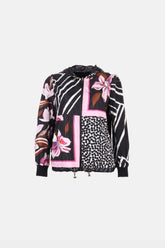 Salvatore Ferragamo Desenli Yağmurluk Si̇yah - 40