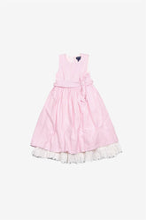 Ralph Lauren Çizgili Çocuk Elbise Pembe - 6yas