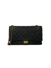 Chanel Jersey 2.55 Denim Black Double Flap Çanta
