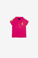 Ralph Lauren Polo Yaka Tişört Pembe - 4 yaş