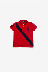 Ralph Lauren Polo Yaka Çocuk Tişört Kirmizi - 6yas