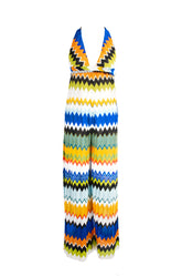 Missoni Zikzak Desenli Tulum Mavi - 34