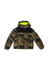 Moncler Kamuflaj Desenli Çocuk Mont Renkli - 12yas