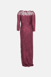 Tadashi Shoji Dantel Elbise Bordo - 44