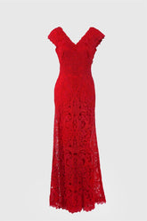 Tadashi Shoji Dantel Gece Elbisesi - 36