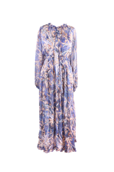 Zimmermann Desenli Şifon Elbise Renkli - 36