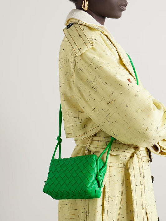 Bottega Veneta Mini Intrecciato Leather Bag