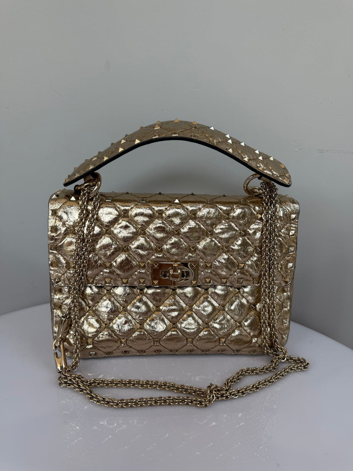 Valentino Gold Renk Standart Beden Çanta