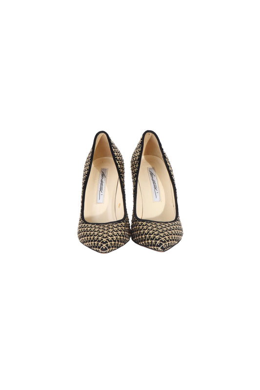 Brian Atwood Gold Detaylı Stiletto - 37
