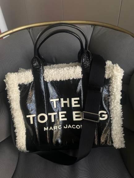 Marc Jacobs Crinkle Leather Tote Bag Siyah - Standart