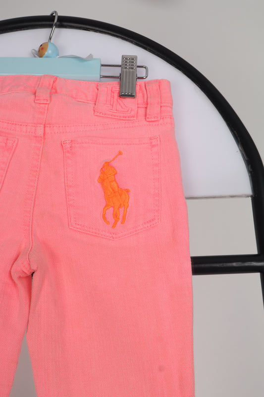 Ralph Lauren Çocuk Jean Pembe - 5yas
