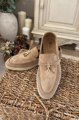 Loro Piana Bej Renk 37 Beden Loafer