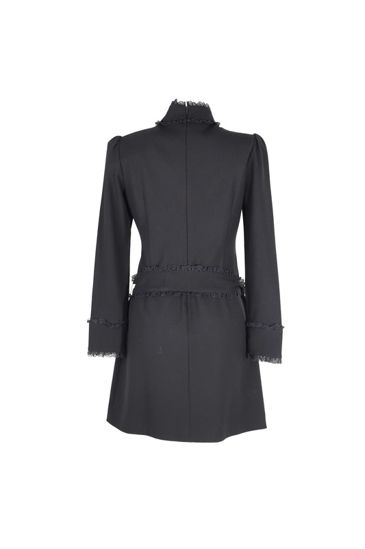 Red Valentino Dantel Detaylı Elbise Si̇yah - 40