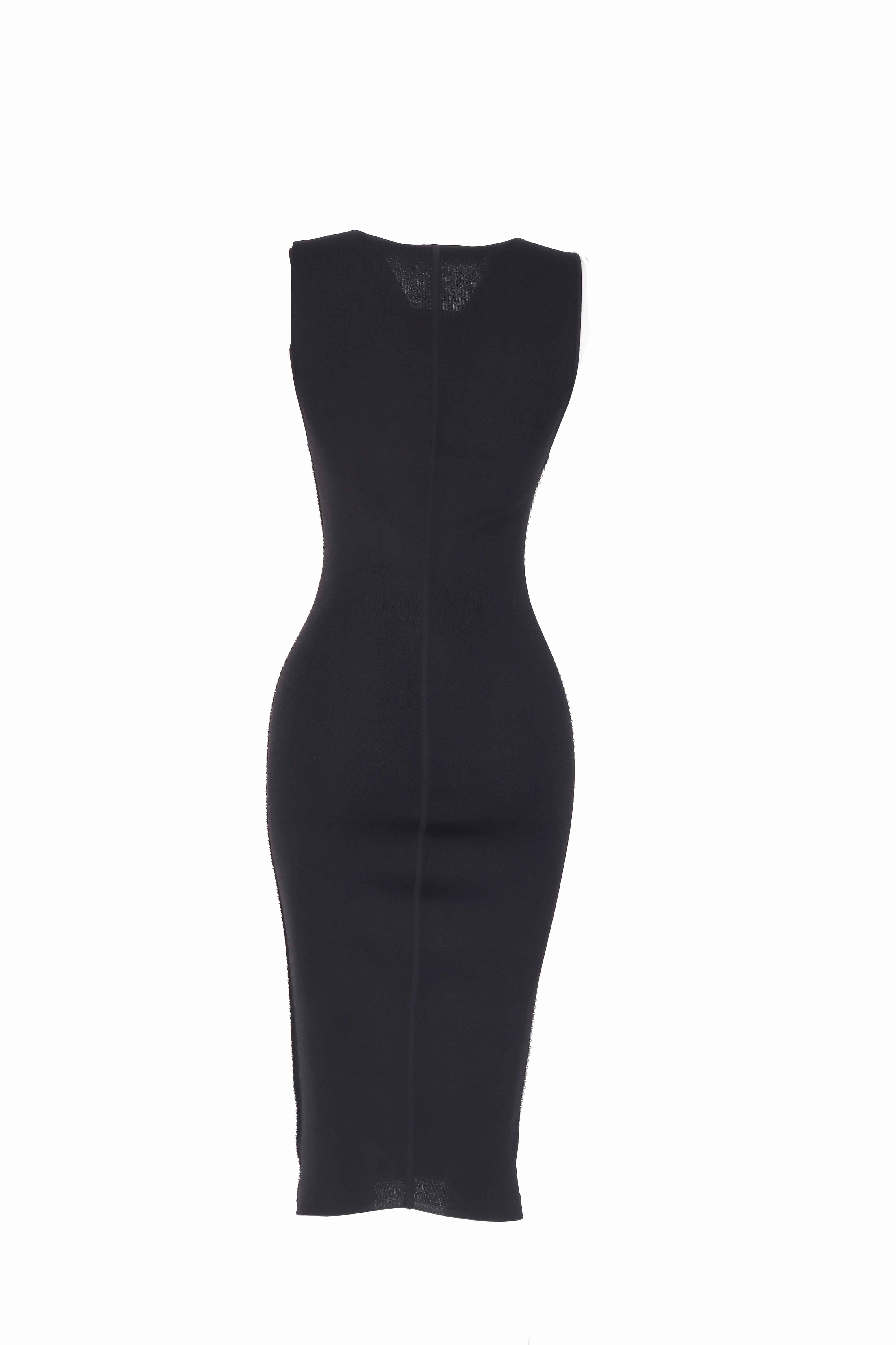 Alexander Wang Boncuklu Midi Elbise Si̇yah - S