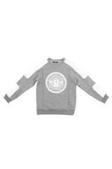 Balmain Bisiklet Yaka Çocuk Sweatshirt Gri - 10 y