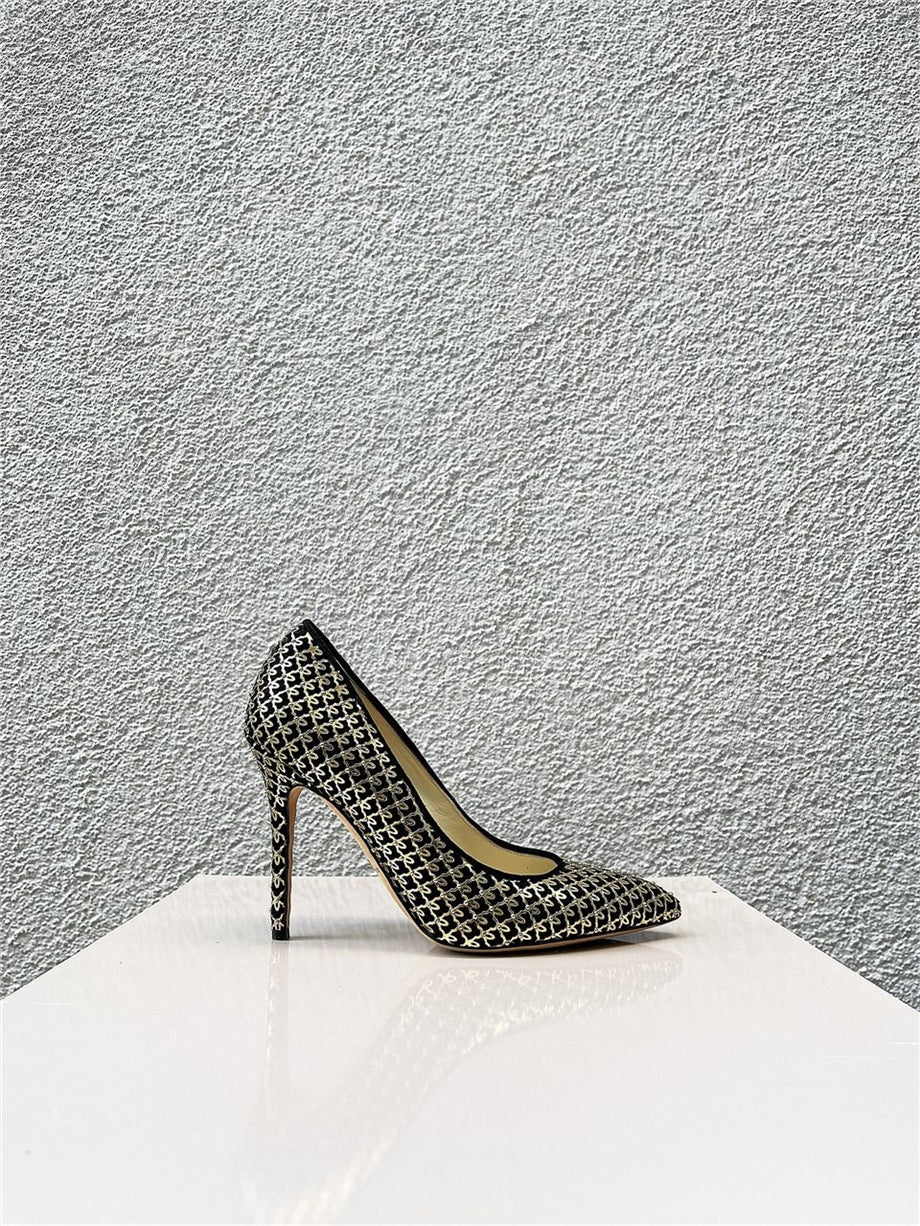 Brian Atwood Gold Detaylı Stiletto Gold - 37