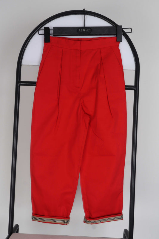 Burberry Çocuk Pantolon Kirmizi - 8 yaş