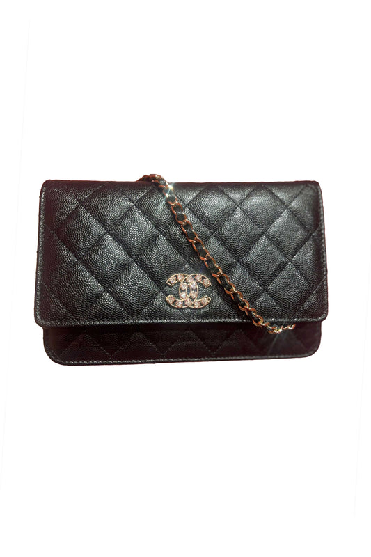Chanel Wallet on Chain Siyah Kol Çantası (Woc)