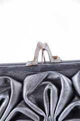 Christian Louboutin Viola Saten Clutch Gri - Standart