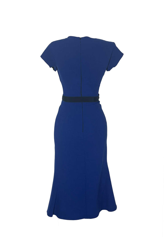 Peter Pilotto Blok Renkli Midi Elbise Mavi̇ - 34