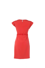 Elie Tahari Kemer Detaylı Mini Elbise Fuşya - 38