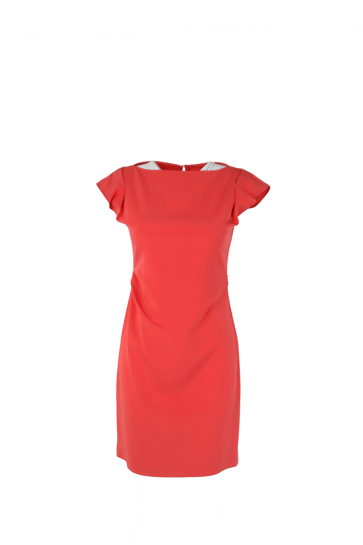 Elie Tahari Kemer Detaylı Mini Elbise Fuşya - 38