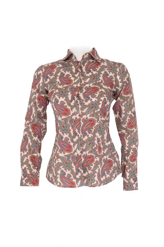 Etro Şal Desenli Gömlek Desenli̇ - 38