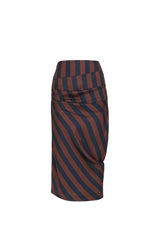 Fendi Kahve-Lacivert Etek- 34