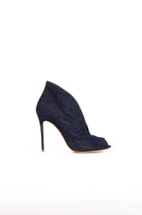 Gianvito Rossi Denim Bootie Lacivert - 37