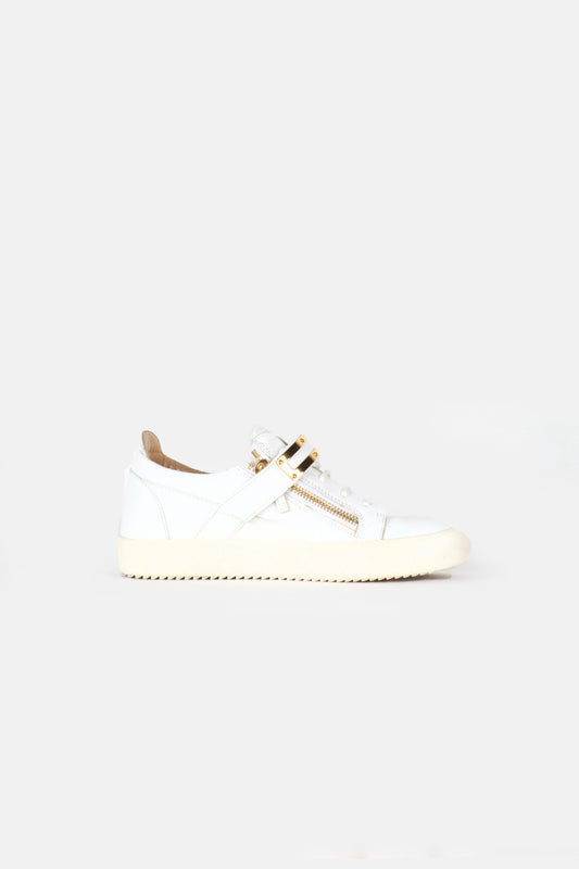 Giuseppe Zanotti Gail Deri Sneaker Beyaz - 43