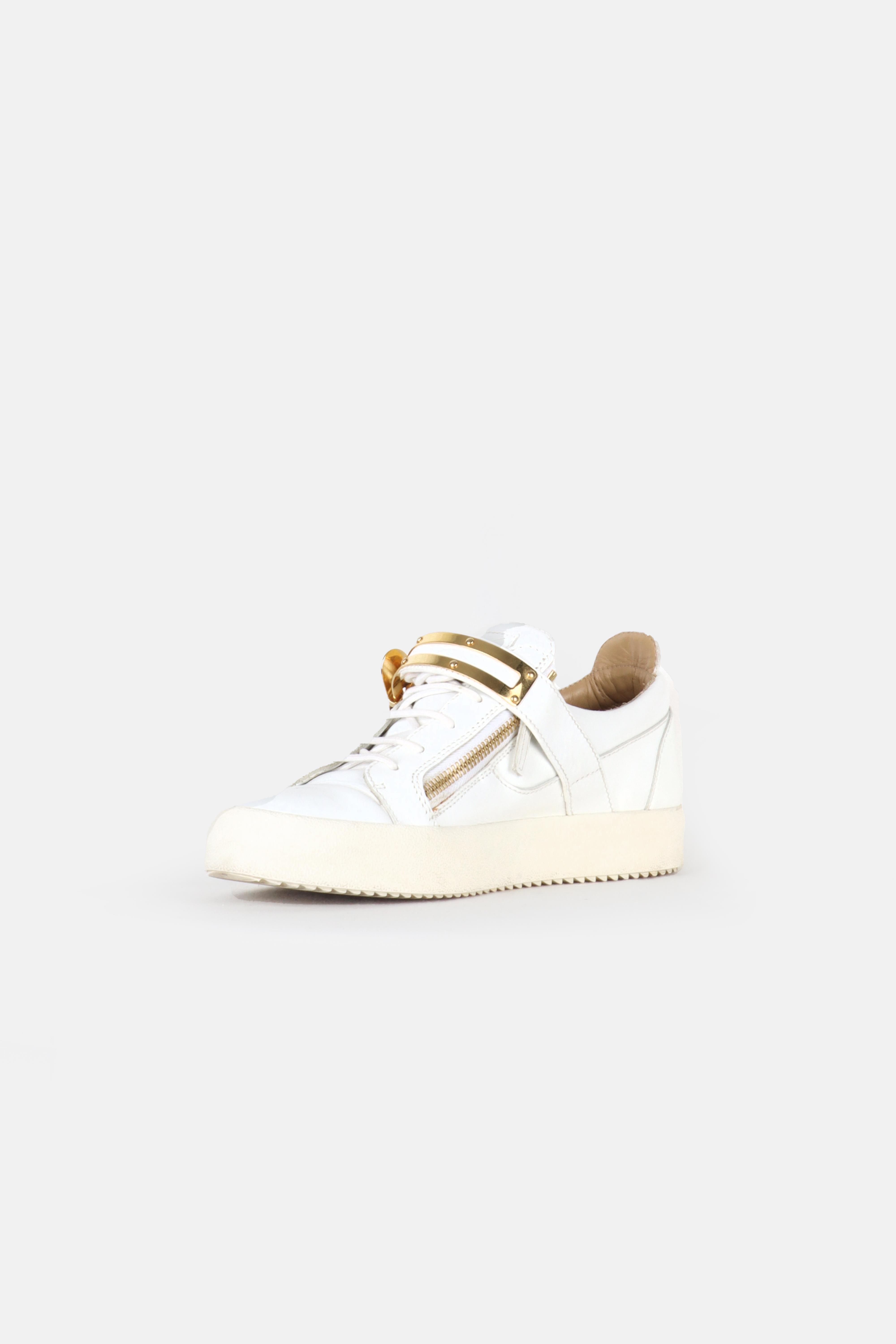 Giuseppe Zanotti Gail Deri Sneaker Beyaz - 43