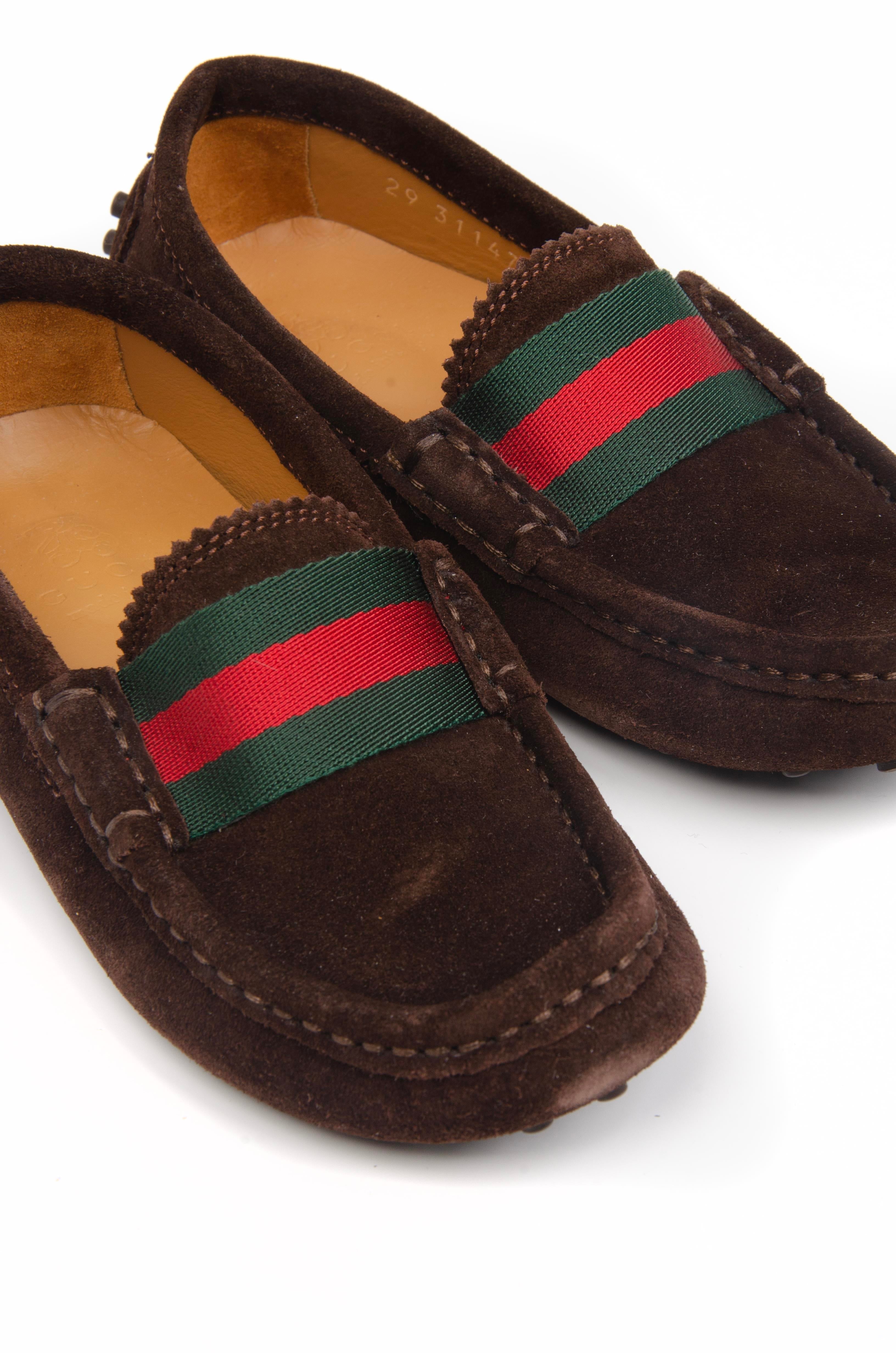 Gucci Çocuk Loafer Kahverengi - 29