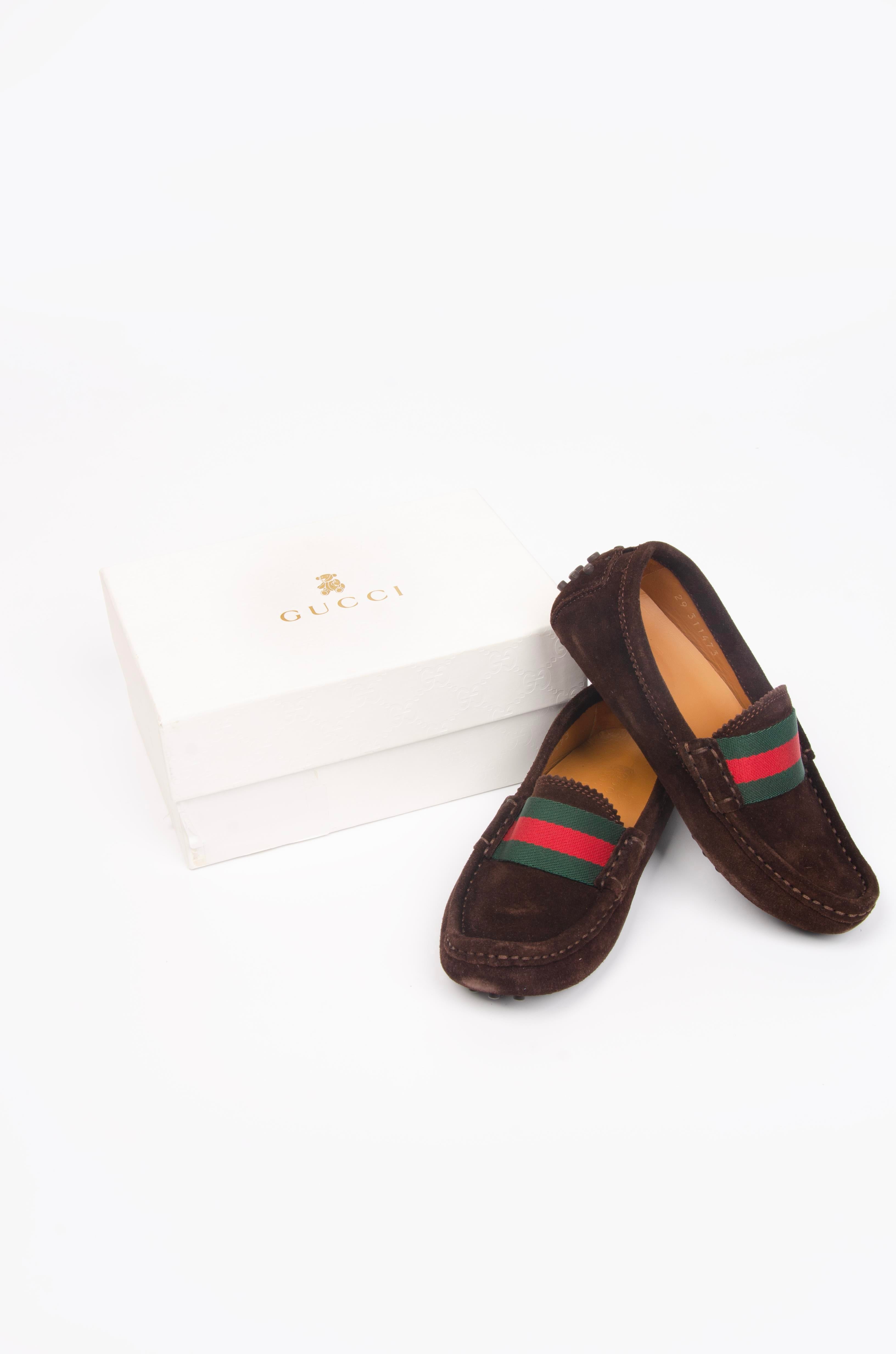 Gucci Çocuk Loafer Kahverengi - 29