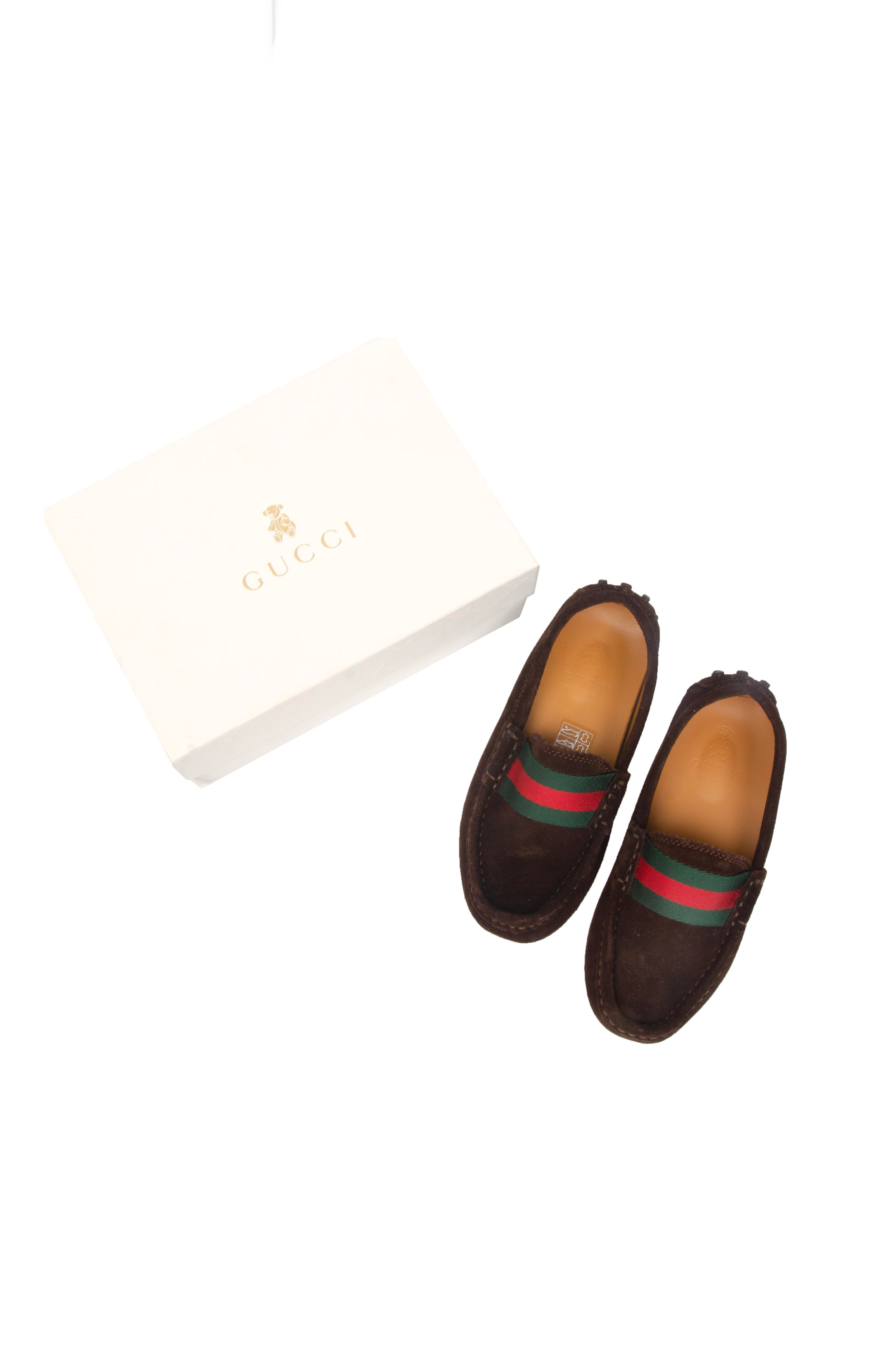 Gucci Çocuk Loafer Kahverengi - 29