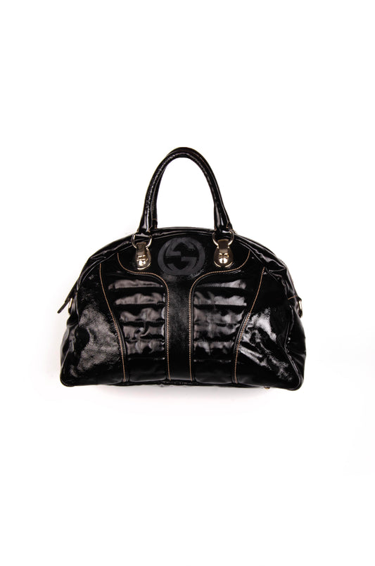 Gucci Dialux Snow Glam Boston Çanta Siyah