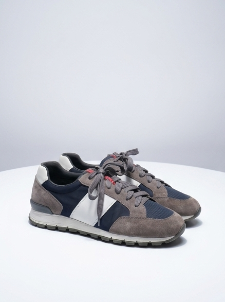 Prada Sneaker Laciver - Gri - Beyaz 41