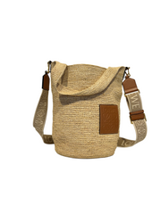 LOEWE X PAULA’S Ibiza Slit Raffia Tote Bag