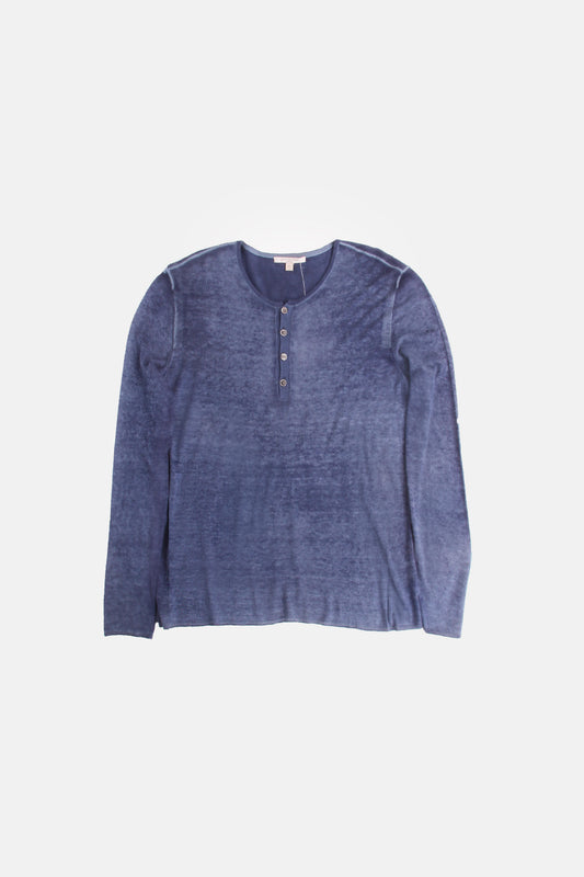 John Varvatos İpek ve Kaşmir Triko Mavi - Xl