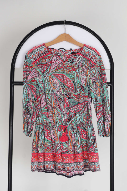 Juicy Couture Etnik Desenli Çocuk Elbise Renkli̇ - 6 yaş