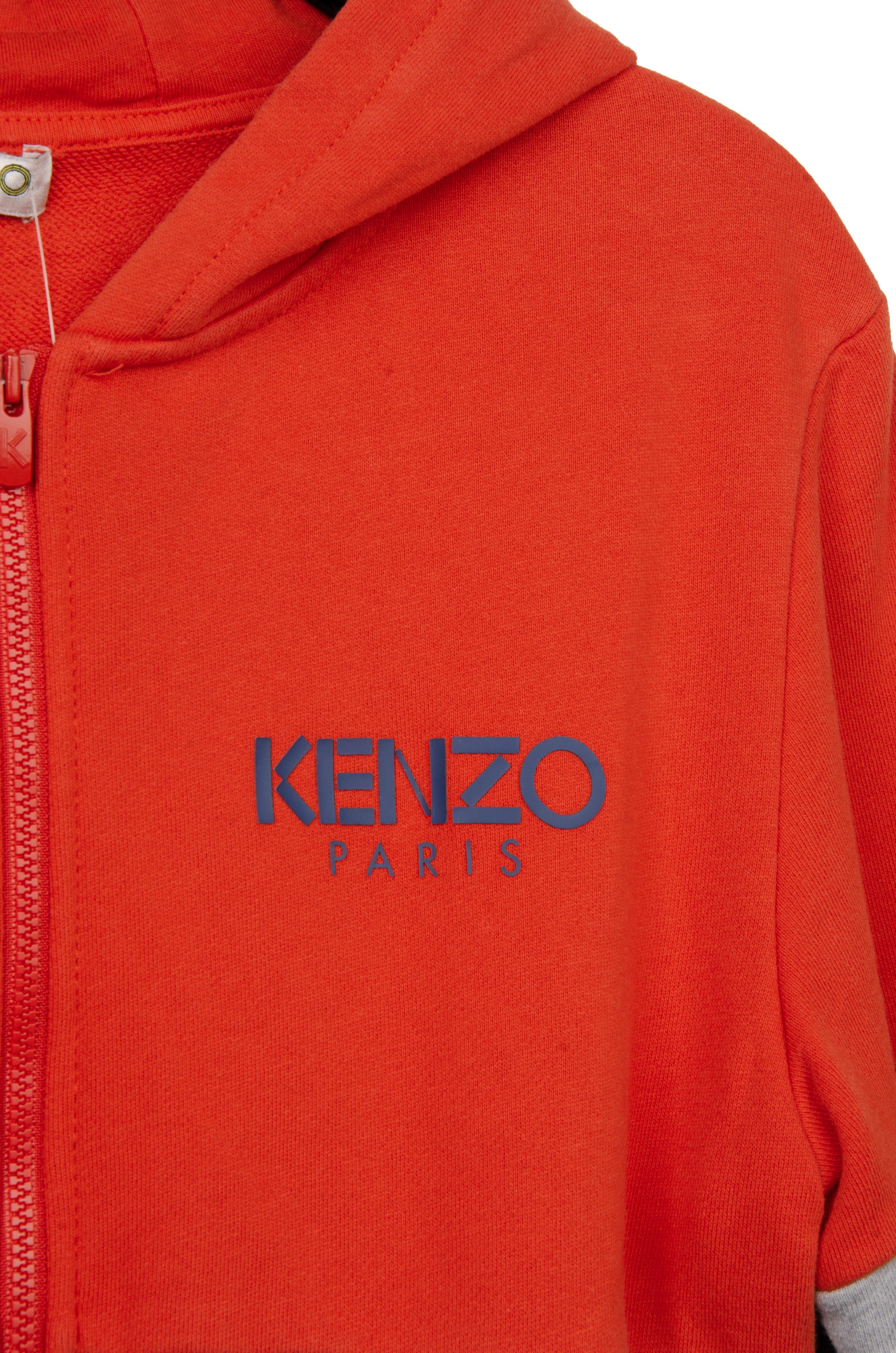 Kenzo Kids Blok Renkli Çocuk Sweatshirt Gri - 14 yaş