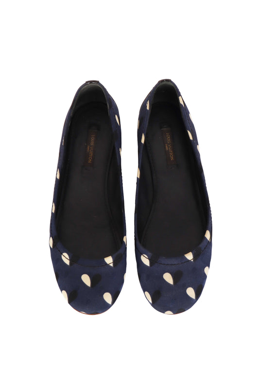 Louis Vuitton Desenli Kanvas Babet Laci̇vert - 36