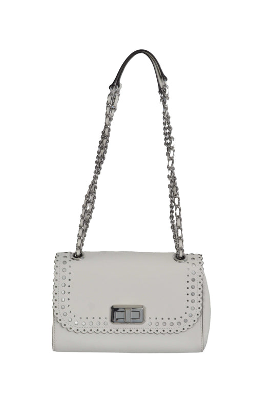 Michael Kors Sloan Studded / Eyelet Trim Shoulder Çanta