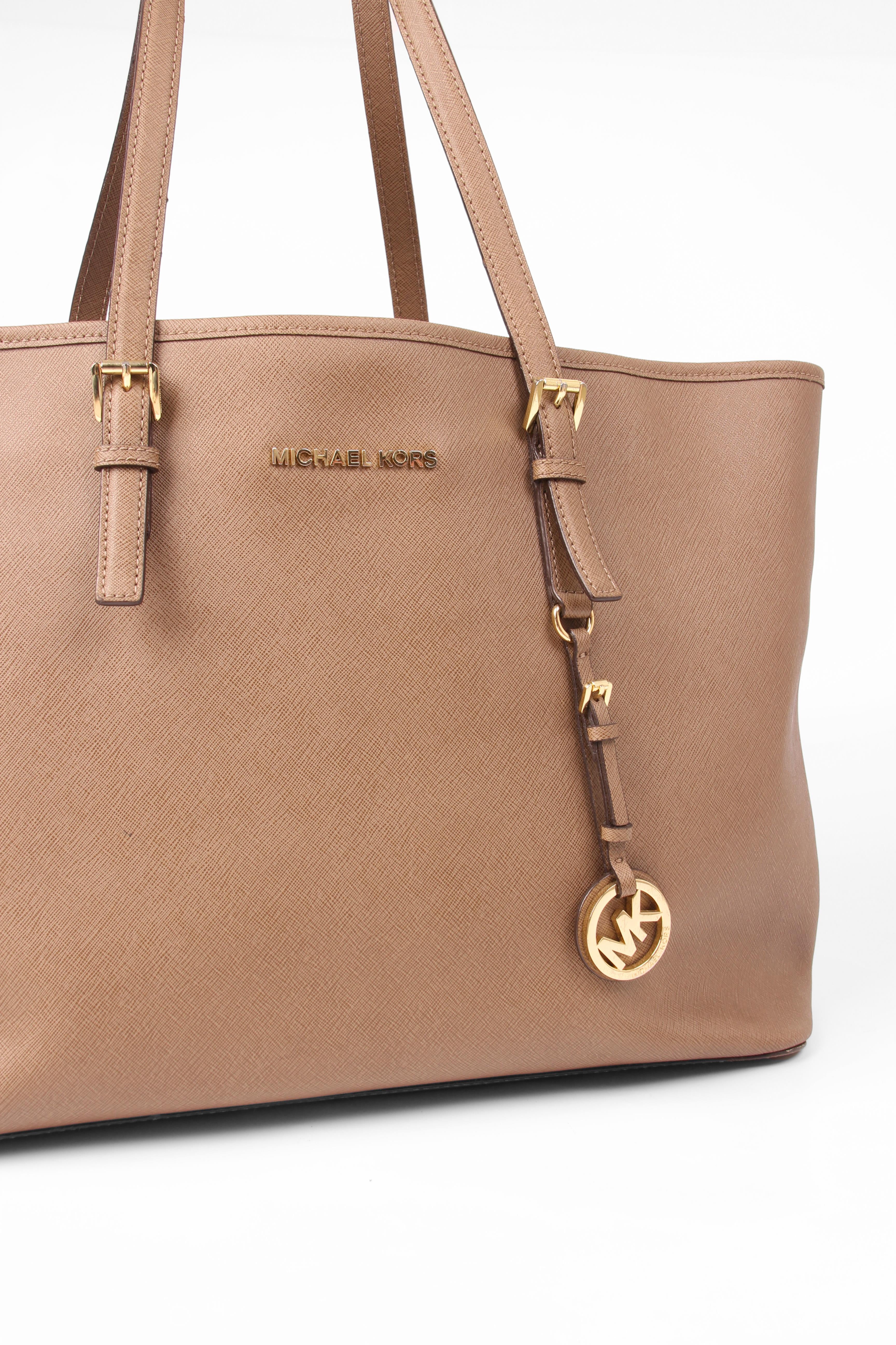 Michael Kors Jet Set Saffiano Deri Çanta Vi̇zon - Standart