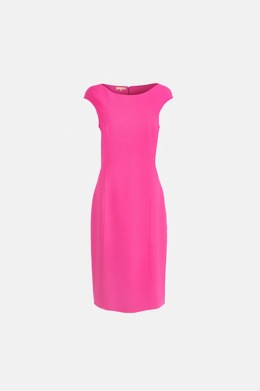 Michael Kors Kayık Yaka Midi Elbise Pembe - Xl