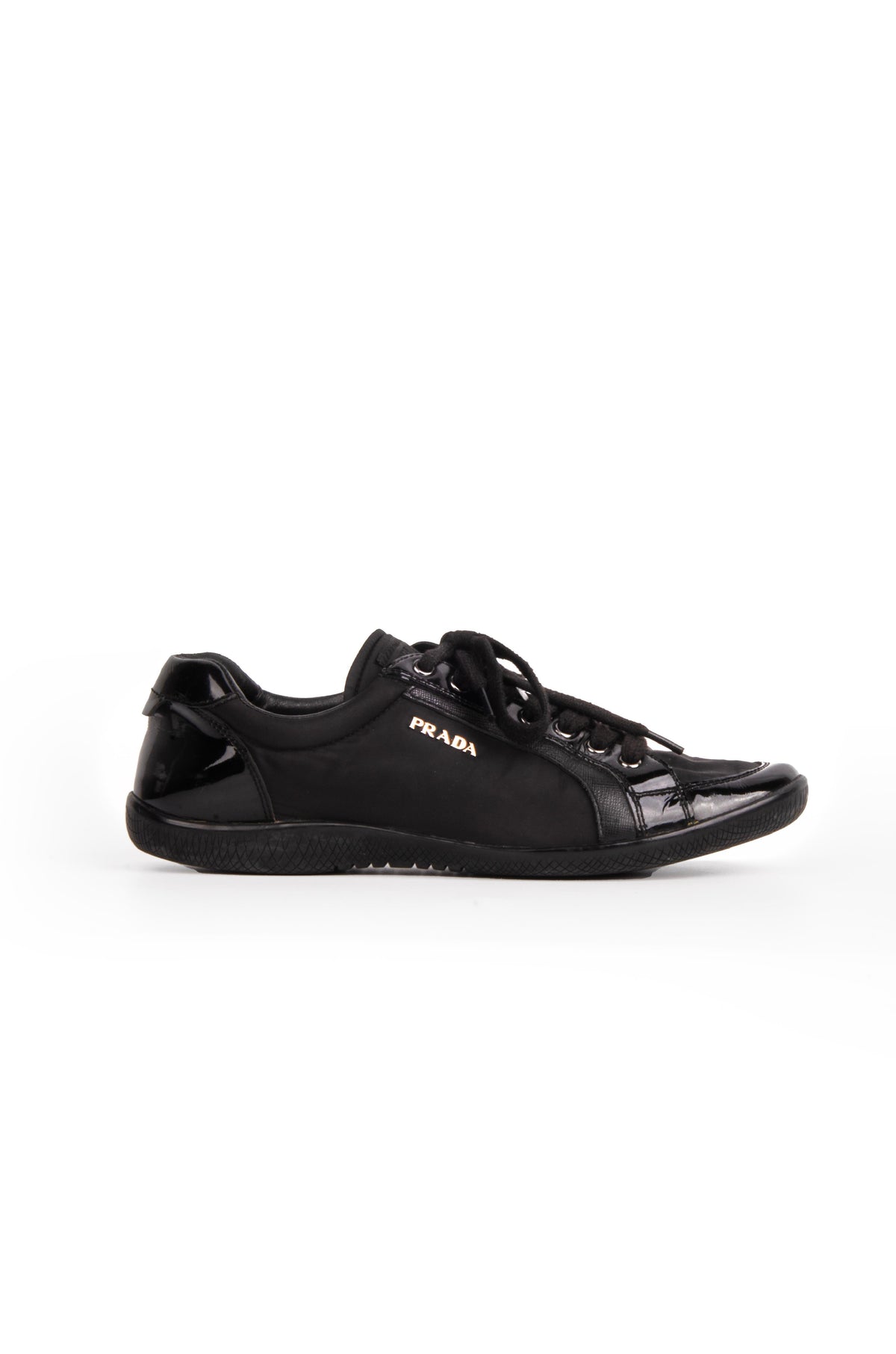 Prada Nylon Saffiano Sneaker Siyah - 39