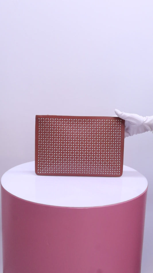 Alaïa Arabesque Lazer Kesim Deri Clutch