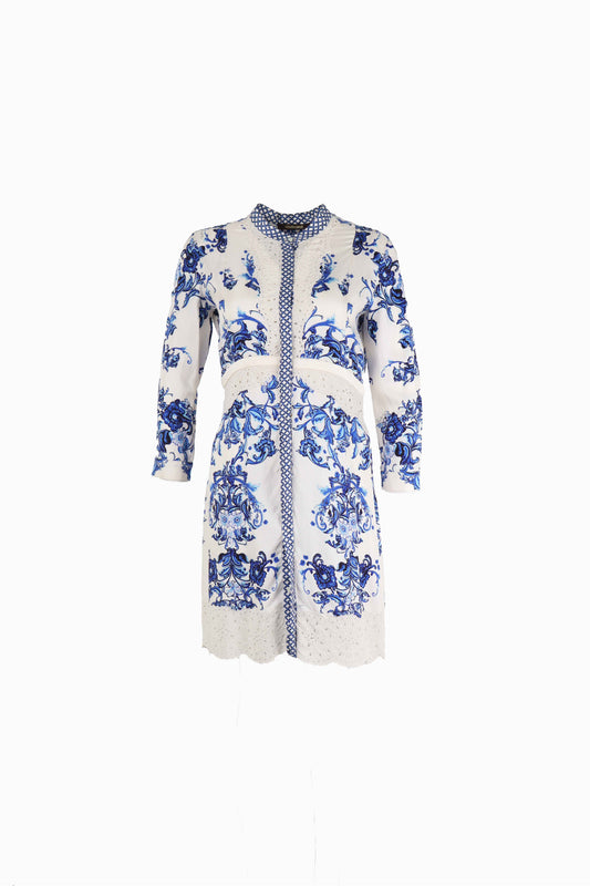 Roberto Cavalli Elbise Mavi beyaz - 40