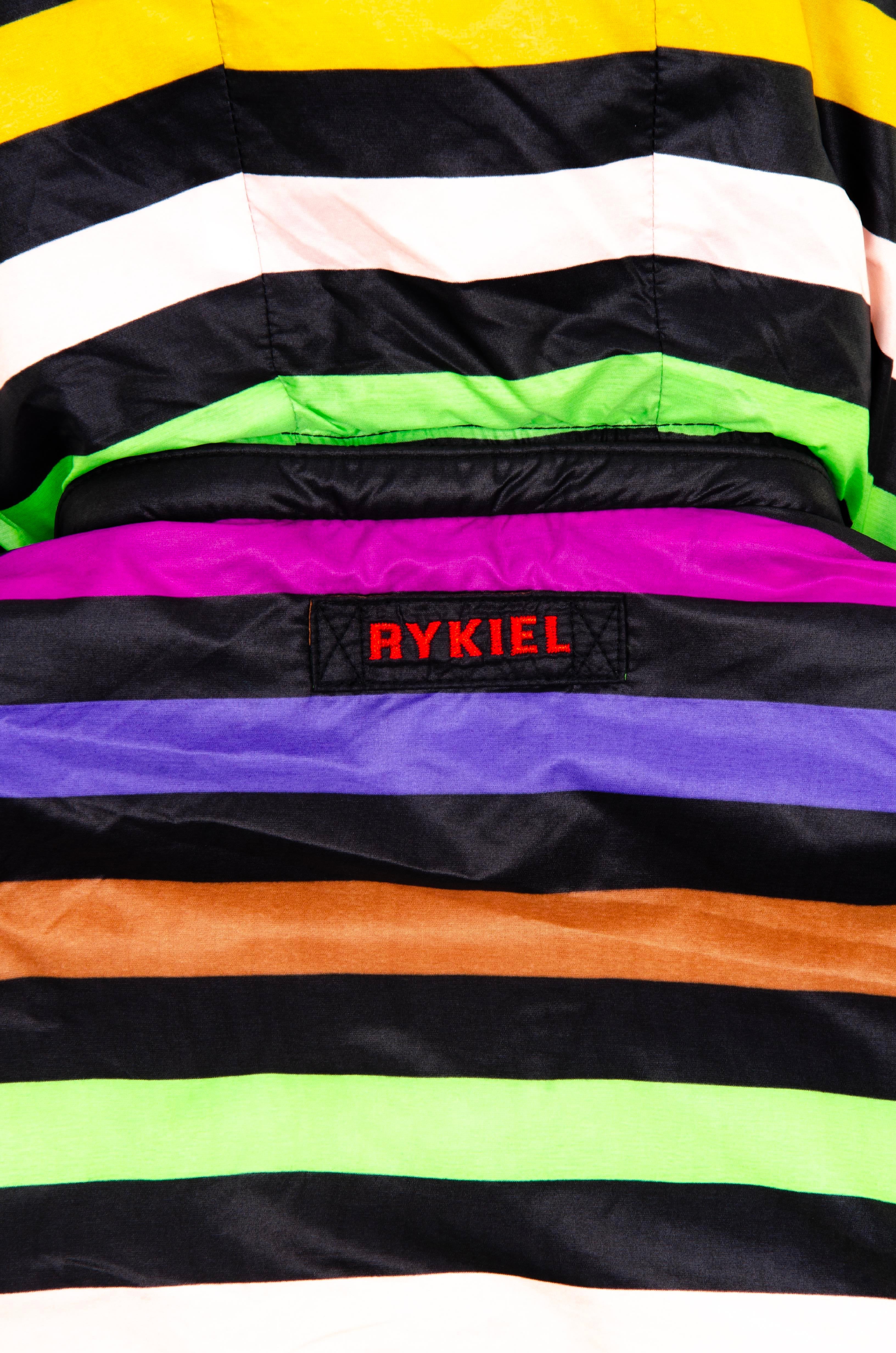 Rykiel Enfant Renkli Çizgili Bebek Mont Renkli - 2 yaş